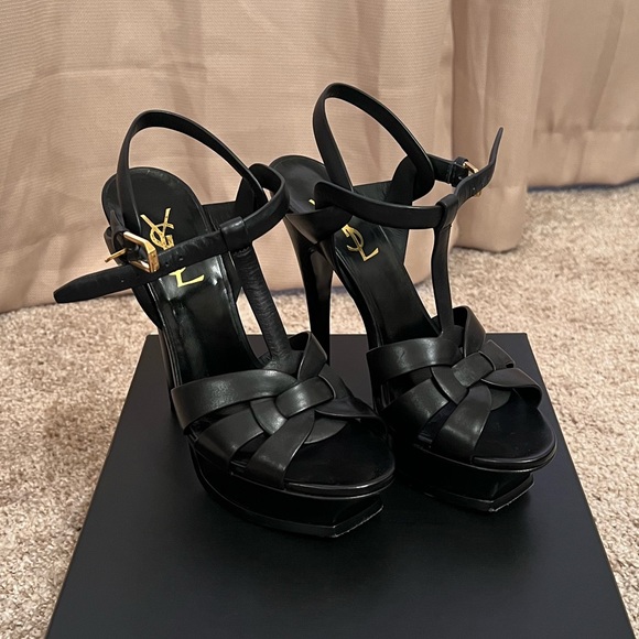 YSL Tribute 105mm Platform Sandals - Picture 2 of 5